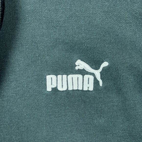 Puma Hoodie Mens‎ Small Black Full Zip Hooded Sweatshirt Jacket Spellout Logo - Picture 4 of 15